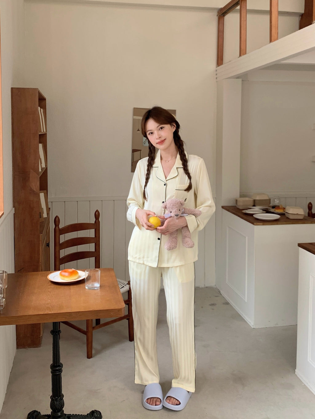 Chillday Long Pajama Set - Baby Yellow