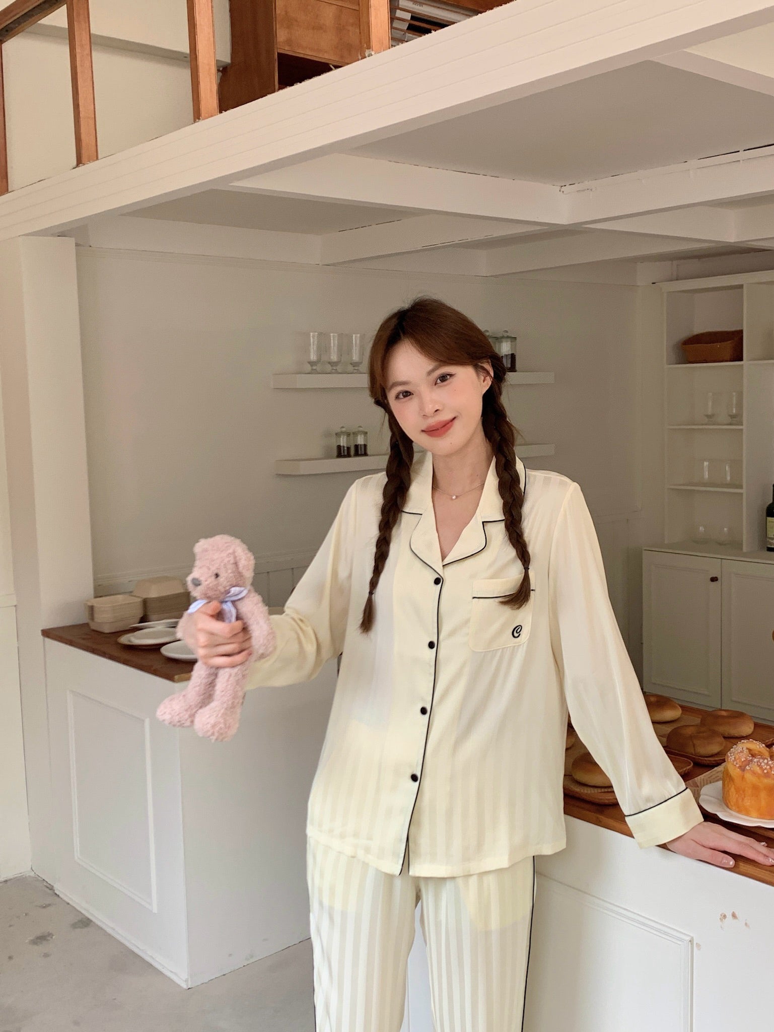 Chillday Long Pajama Set - Baby Yellow