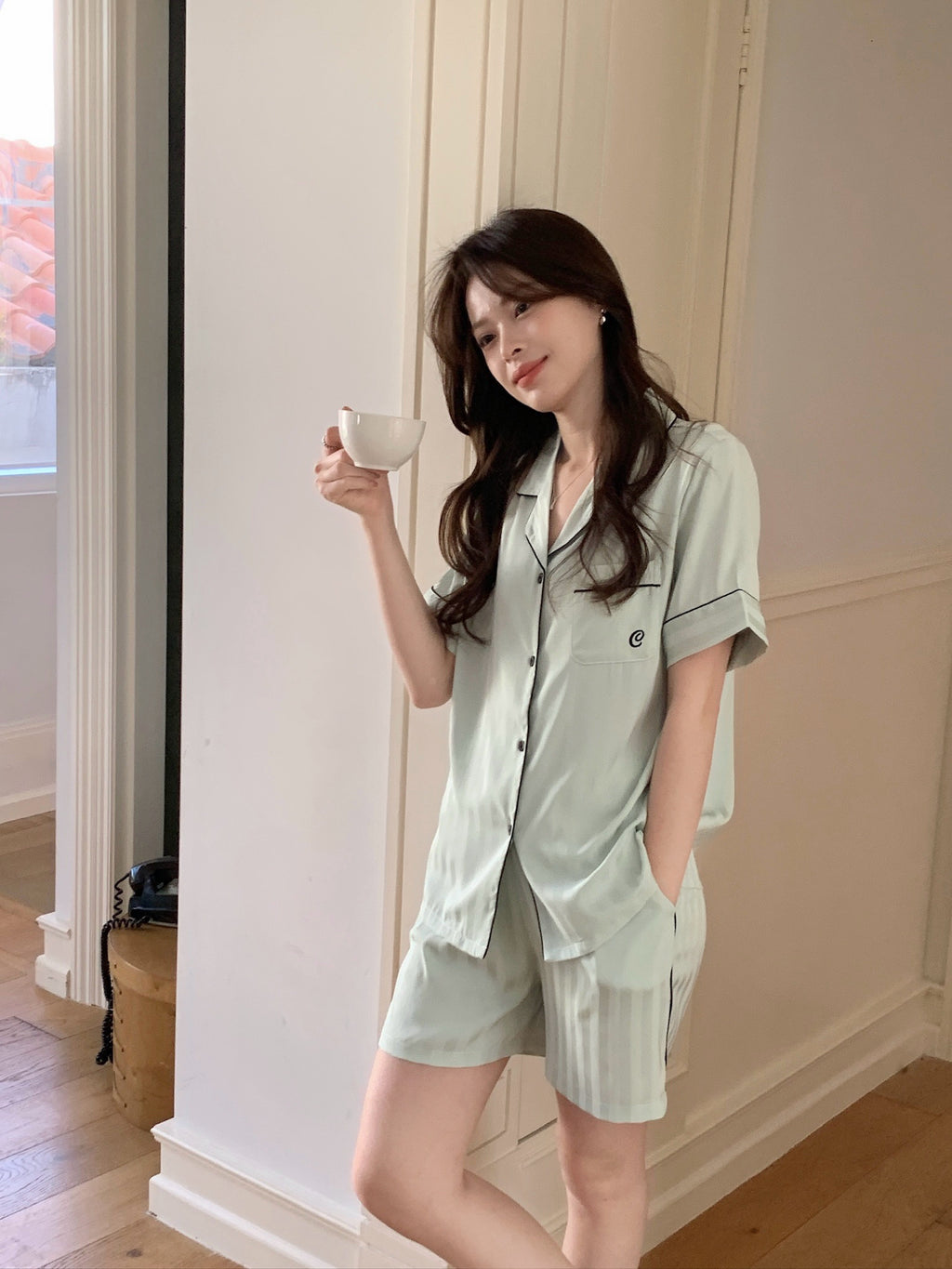 Chillday Short Pajama Set - Baby Green