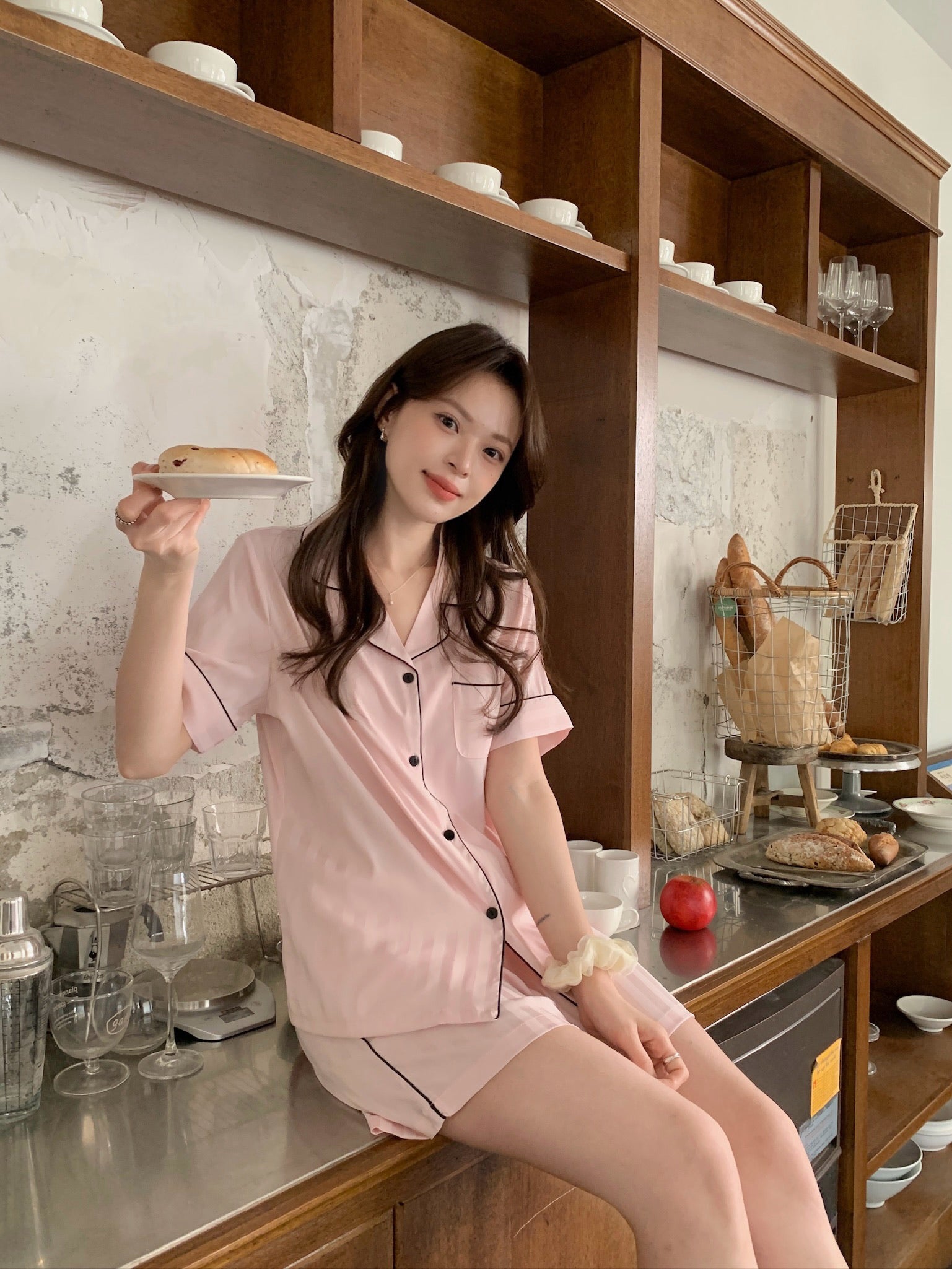 Chillday Short Pajama Set - Pink