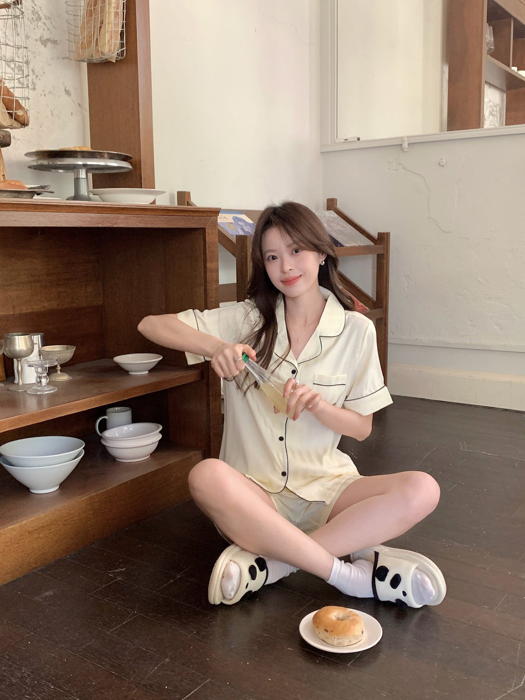 Chillday Short Pajama Set - Baby Yellow