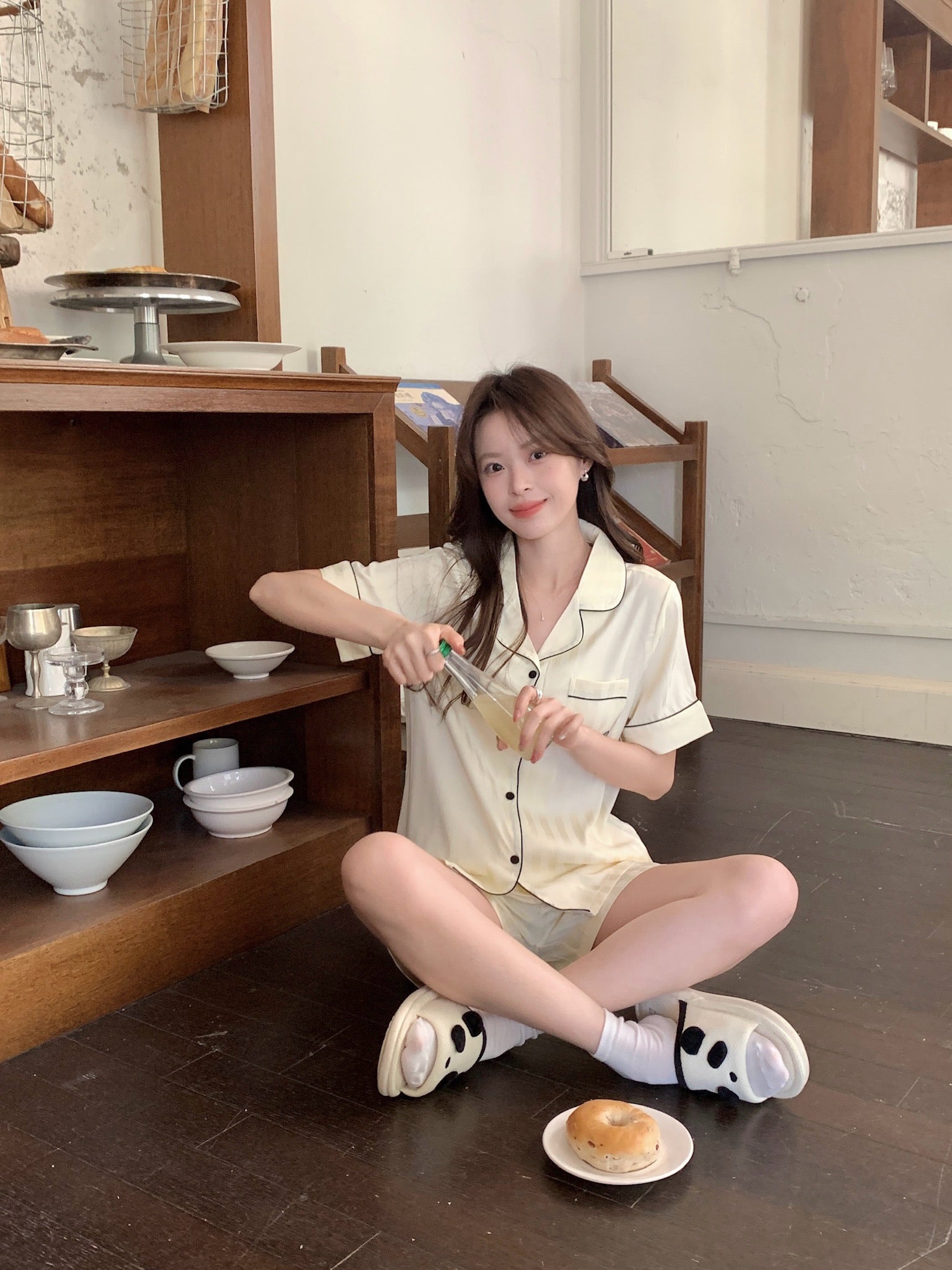 Chillday Short Pajama Set - Baby Yellow