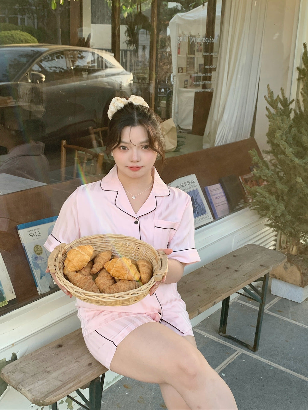 Chillday Short Pajama Set - Pink