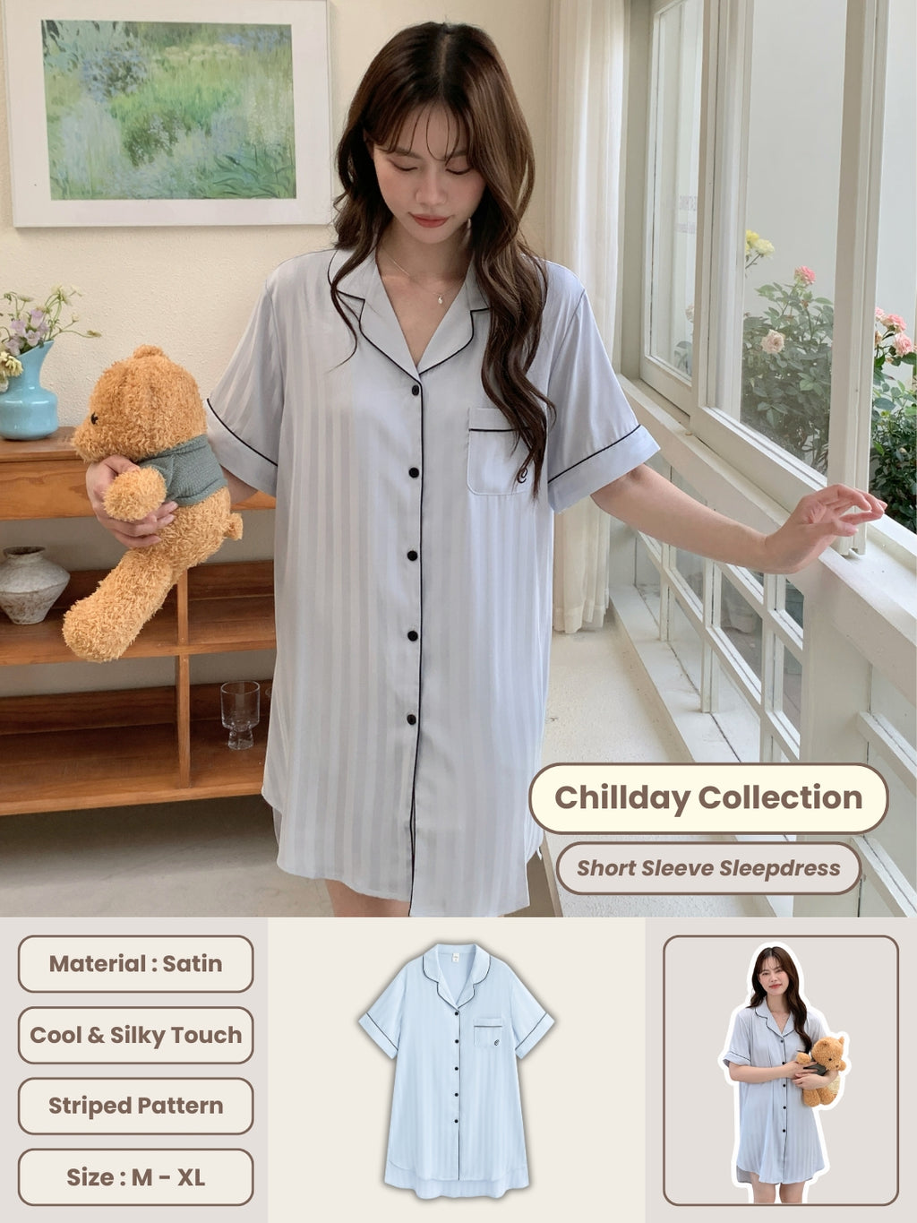 Chillday Sleepdress - Baby Blue