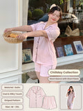 Chillday Short Pajama Set - Pink